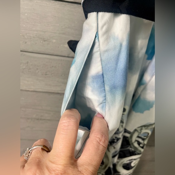 Moulinette Soeurs Anthropologie Skyward Paris City Print Strapless Dress Sz 2 - Picture 10 of 15